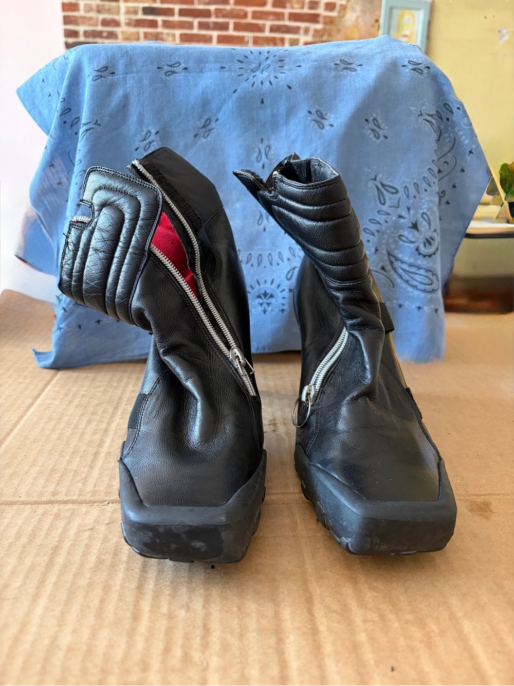 Rare Diesel Y2K era “Racer X” Ankle Heeled Boots SEE DESCRIPTION - Picture 9 of 10